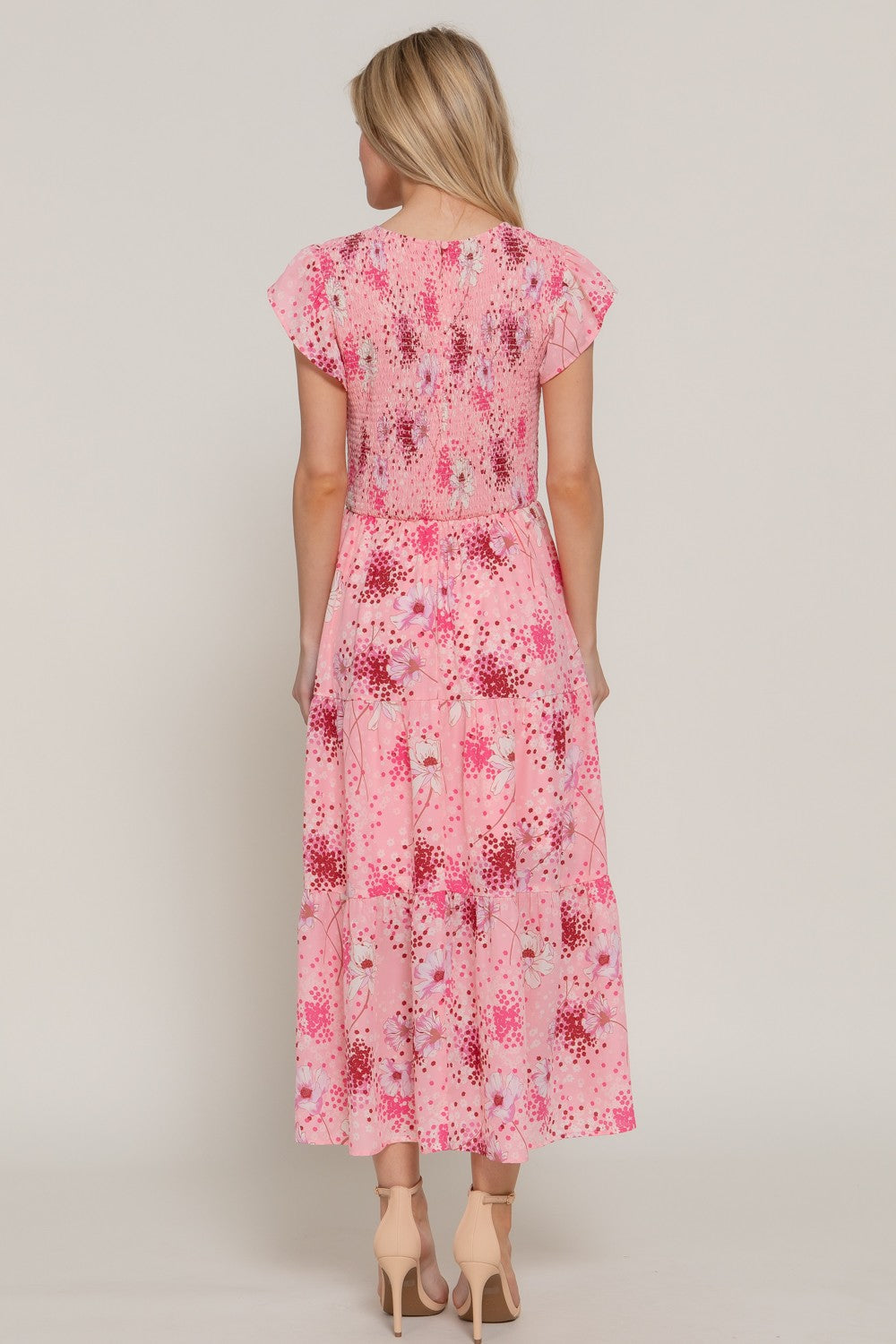Smocked Charm Floral Dress