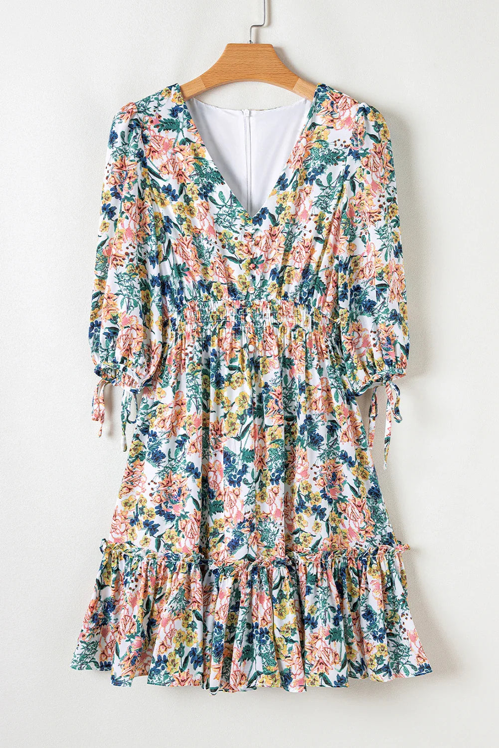 3/4 Sleeve Rosewood Romance Dress | S-XL